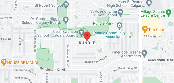 map of 136 RUNDLEWOOD CL NE